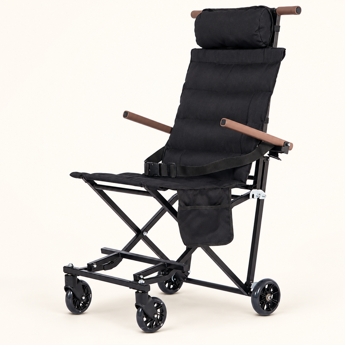 Rollvaya chair in black — illustrative studio image